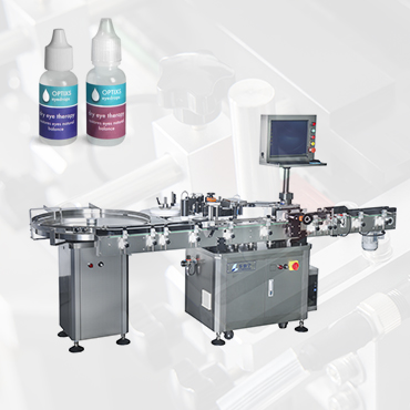 Adhesive Labeling Machine Applied in Eyedrop Bottles